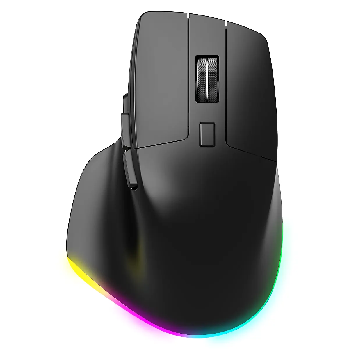 Mouse ergonomico verticale retroilluminato COUSO 6D RGB con ricevitore USB per ufficio Mouse per Computer 2.4G Mouse Wireless Bluetooth ricaricabile