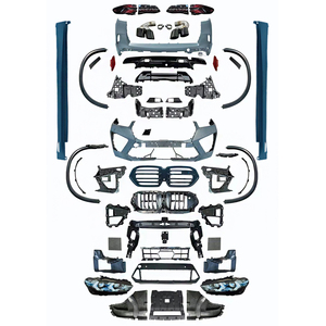 Para BMW X5 G05 2019-2022 conversión a 2024 F95 LCI X5M estilo Facelift parachoques kit de carrocería con faldón lateral. - Product Image 1