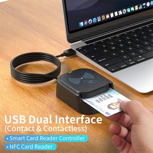 <strong>Buy</strong> Online NFC Dual Contact &amp; Contactless IC Chip Card Reader Writer USB EMV CAC ID Smart Card Reader - Product Image 3