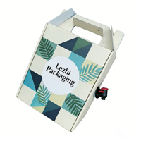 Conteneur à café chaud personnalisé pour restaurant, 1l 3l 5l, boîte à emporter en carton kraft pour café, boîte de transport de boissons pour café