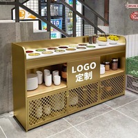 Station de condiments en acier inoxydable pour bar à sauces, idéale pour les restaurants de hot pot et le service de restauration