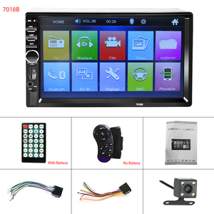 Abd depo 2 Din 7 inç HD dokunmatik ekran araba Video multimedya MP5 çalar FM/USB/AUX 7018B uzaktan kumanda amplifikatör SD kart - Product Image 2