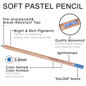 KALOUR Fournitures d'art professionnelles, ensemble <span class=keywords><strong>de</strong></span> 50 <span class=keywords><strong>crayons</strong></span> <span class=keywords><strong>de</strong></span> couleur <span class=keywords><strong>pastel</strong></span> dans une boîte en métal, <span class=keywords><strong>crayons</strong></span> <span class=keywords><strong>de</strong></span> couleur vibrants pour le dessin et le croquis - Product Image 6