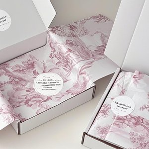 <strong>Custom</strong> Printed <strong>Tissue</strong> Paper With Logo For Branded Apparel Packaging - Product Image 6