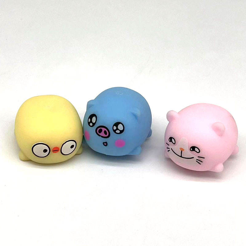 2022 New Cute Animal Shape Squeeze Fidget Stress Ball Toy for Kids