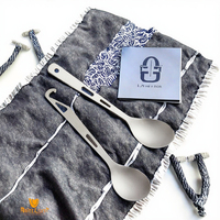 Fourchette-cuillère multifonction 3-en-1 en titane pour le camping en plein air avec ouvre-bouteille, ustensiles de cuisine pour pique-nique