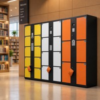 Système de casiers électroniques intelligents avec écran tactile, contrôle d'accès, armoire composite multi-portes pour salle de sport, campus, hôtel