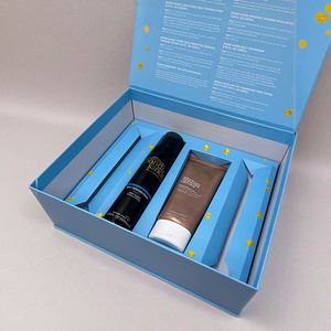 Coffret cadeau cosmétique en carton magnétique de luxe haut de gamme avec logo personnalisé Matériaux recyclés pour soins de la peau Crème pour le visage Coffrets cadeaux en relief - Product Image 4