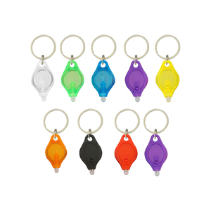 Vente en gros de porte-clés lumineux personnalisés avec logo, mini lampe torche noire, lampe torche UV LED, options multicolores, haute luminosité 18000-20000mcd - Product Image 1
