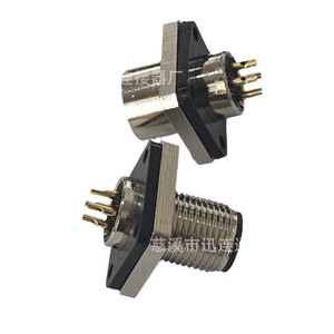 Connecteur de capteur Xunlian M12 à montage arrière, prise et fiche aviation 4, 5, 8 broches, trou de 12 mm, pour produits numériques 3C - Product Image 1