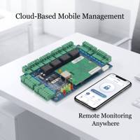 Controlador de Acceso para 4 Puertas con SDK Gratuito, Sistema de Seguridad Profesional para Control de Acceso a Puertas por Red