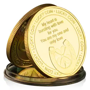 I Love You Creative Gift Silver Gold Plated Souvenir Coin My Heart Is Bursting With Love For You Commemorative Coin Gift
