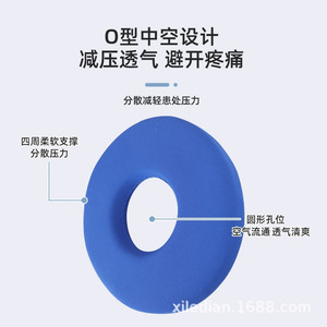 Sponge Bedsore Ring Round Pressure Relief Cushion <b>For</b> <b>Hips</b> And Tailbone Support - Product Image 1
