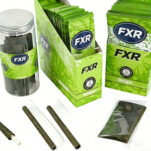 Wholesale Custom Printed Manual Paper 1 5 Packs 6 Flavors <strong>Blunt</strong> <strong>Wraps</strong> Support Custom Plastic Bag with Display Box - Product Image 1