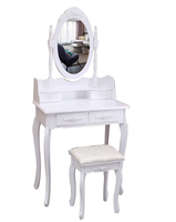 Coiffeuse pour dames miroir coiffeuse en bois pour chambre à coucher
