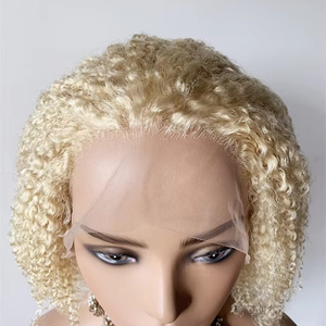 DX178 360 pleine perruque de dentelle pour les femmes africaines petit indien oui cheveux humains perruques bouclés meches tresses casque en gros bonnet de tressage - Product Image 1
