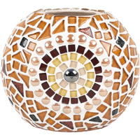 Kit de mosaïque en verre teinté DIY pour lampe turque, à construire soi-même, pour l'aménagement d'un espace convivial, idéal pour les activités parent-enfant et les couples, kit de lampe artisanale.