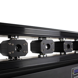 Barre laser à faisceau large Ectech 12W RGB, éclairage professionnel pour DJ, scène, club, avec 6 têtes <span class=keywords><strong>mobiles</strong></span>, mode de contrôle DMX512, culot E27 - Product Image 6