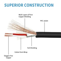 Ses kablosu 3.5MM TRS erkek Jack Stereo fiş çift 3 Pin XLR erkek Stereo ses Y Splitter kablo kordonu