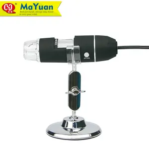 8 LED Digital USB Microscopio Elettronico 500X con Staffa In Metallo Del Basamento