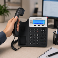 GrandStream GXP1620 Telepon IP Enterprise 2 Jalur SIP Suara HD Konferensi 3 Arah Dual 10/100Mbps VoIP Sistem Operasi Linux Auto-Provisioning