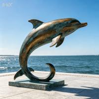 Sculpture de pieuvre en bronze antique, statue réaliste de créature marine en métal, ornement de pieuvre en cuivre moulé à la main