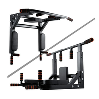Chaoran Power Tower Wall Mounted Heavy Duty Steel Chin Bar Peralatan Fitness Gym Rumahan dengan Beban 10kg untuk Latihan Seluruh Tubuh
