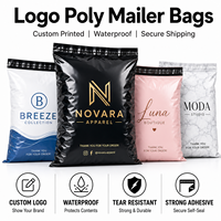 Sac d'expédition en polyéthylène personnalisé avec logo, imperméable, résistant aux déchirures, faible MOQ, auto-adhésif, pour l'e-commerce, les vêtements, les coursiers