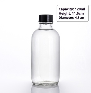 Bouteilles en verre rondes <span class=keywords><strong>de</strong></span> Boston d'approvisionnement direct d'usine pour le vin <span class=keywords><strong>Bouteille</strong></span> <span class=keywords><strong>de</strong></span> condiment d'huile d'olive 60ml 120ml 240ml - Product Image 6