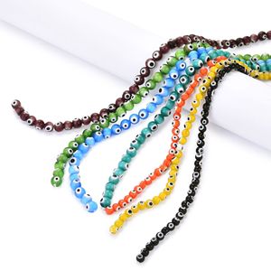 ลูกปัดแก้วขนาด 6 มม. 8 มม. 10 มม. ราคาโรงงาน ขายส่ง สำหรับงานทำมือ หลายสี ลูกปัดตาปีศาจเงางาม - Product Image 5