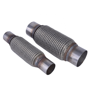 ท่อไอเสียสแตนเลสคุณภาพสูง แบบยืดหยุ่น พร้อมลวดนอก + ลวดเชื่อมต่อ - Product Image 1