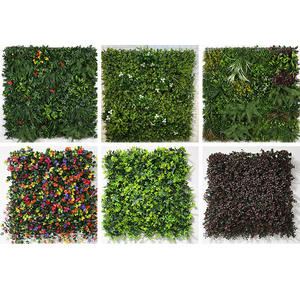 Vente en gros Plante artificielle intérieure/extérieure décoration murale Milan gazon vert Plante artificielle en plastique mur <span class=keywords><strong>de</strong></span> fond - Product Image 4