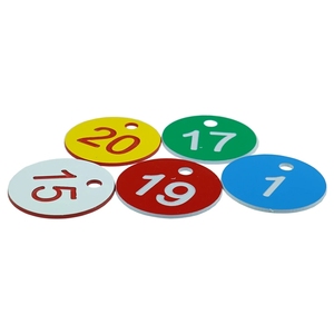CHINABEES Round Number Beehive Label scatola per apicoltura allevamento <span class=keywords><strong>fattoria</strong></span> numerata con etichetta a foro marcatori per bestiame animale Classificatio - Product Image 3
