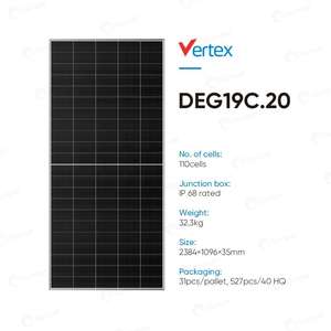 Trina Vertex 535W-555W Panneau solaire bifacial de type N Silicium monocristallin 540W-550W Module PV Double verre Type demi-cellule - Product Image 3