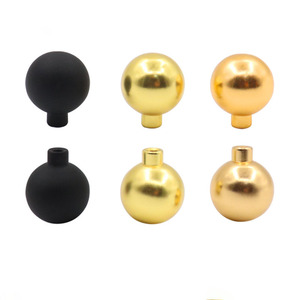 Modern light luxury hot-selling spherical single-hole aluminum alloy handles suitable for cabinets, drawers, and <strong>doors</strong>; .PULLS - Product Image 1