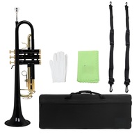 Multi Colored BB Trumpet 3-Piston Valve Lacquered Finish Brass Wind Musical Instrument for Student Beginner Band Performance