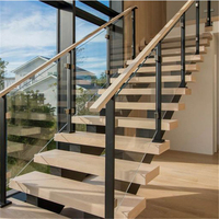 Escalera de Cristal para Minecraft, Barandilla de Escalera, Ahorro de Espacio, Escalera Recta