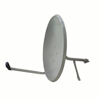 Sistema de Satélite de Banda Ku de 60 cm Económico, Incluye 24 Antenas Parabólicas, Trípode y LNB para Canales HD Gratuitos