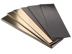 <span class=keywords><strong>Carton</strong></span> gaufré <span class=keywords><strong>rose</strong></span> gris or personnalisé de 9 pouces Base à gâteau rectangulaire Plate-forme <span class=keywords><strong>en</strong></span> Mdf Planche à gâteau pour aliments - Product Image 5