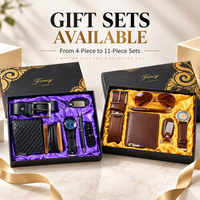 Ensemble cadeau de luxe 7 pièces pour homme : montre, ceinture, parfum, porte-clés, stylo, cadeaux de vacances, cadeaux d'anniversaire, cadeaux saisonniers, idées cadeaux