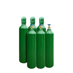 Harga terbaik 99.9%-99.999% kemurnian karbon dioksida Nitrogen Gas mengisi botol 40L 50L 150 Bar CO2 silinder dengan sertifikat ISO