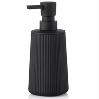 Ensemble de salle de bain moderne et écologique en plastique, 6 pièces, avec distributeurs de désinfectant pour les mains, de shampoing et de savon, à fixer au mur, couleur personnalisée