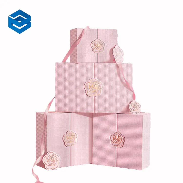 Scatola regalo di imballaggio magnetico di lusso in cartone con scatola di carta stampata con logo personalizzato