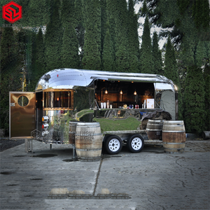 Remolques de comida rápida de perrito caliente de cocina móvil de acero inoxidable personalizados totalmente equipados camiones de comida rápida de Pizza Móvil con pizza - Product Image 4