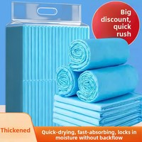 Tapis absorbants jetables pour animaux de compagnie, épais et absorbants, anti-urine, pour chiens et chats, en non-tissé, SAP, pâte de bois, emballage en sac plastique, vente en gros Chine