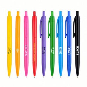 Wholesale <b>Multiple</b> <b>Color</b> Plastic Retractable Promotional <b>Pen</b> Cheap Custom Advertisement Bulk Logo Gift Ballpoint <b>Pens</b> - Product Image 1