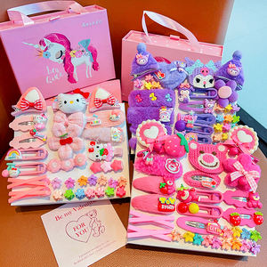 Barrettes à <span class=keywords><strong>cheveux</strong></span> pour bébés filles de haute qualité, en tissu élastique, fleurs, nœuds, pinces à <span class=keywords><strong>cheveux</strong></span>, accessoires de <span class=keywords><strong>cheveux</strong></span> mignons pour filles, boîte cadeau - Product Image 3