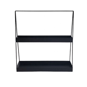Estante de Pared de Alambre Metálico Estilo Nórdico, Decoración de Pared de Hierro Forjado Negro, Soporte para Plantas, Decoración Metálica para el Hogar - Product Image 6