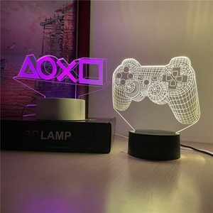 ไฟ LED เปลี่ยนสีได้7สีสำหรับ3D คอนโซลเกมของขวัญคริสต์มาสวันเกิดห้องเล่นเกม - Product Image 1