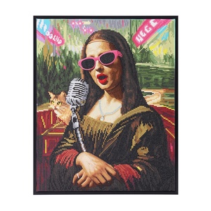 OEMカスタム5Dプリントダイヤモンド絵画キットフルドリルジェム5Dポートレート件名ラウンドダイヤモンド絵画DIY用 - Product Image 1